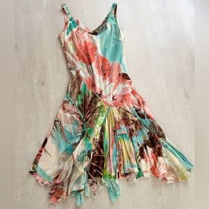 Roberto Cavalli 2003 Floral silk Dress